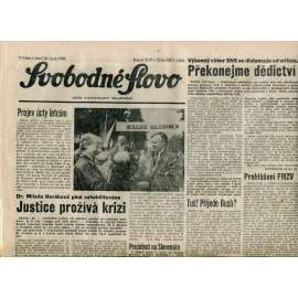 Svobodné slovo. List Československé strany socialistické (30.10.1990) - noviny
