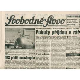 Svobodné slovo (30.8.1993) - noviny