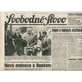 Svobodné slovo (27.8.1993) - noviny