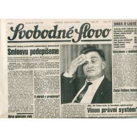 Svobodné slovo (26.8.1993) - noviny