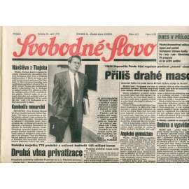 Svobodné slovo (25.9.1993) - noviny