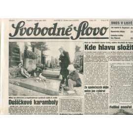 Svobodné slovo (1.11.1993) - noviny