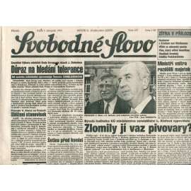 Svobodné slovo (5.11.1993) - noviny