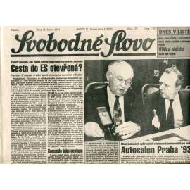 Svobodné slovo (15.6.1993) - noviny
