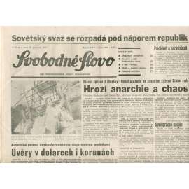 Svobodné slovo (10.12.1991) - noviny