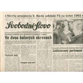 Svobodné slovo (13.12.1991) - noviny