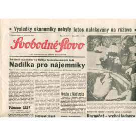 Svobodné slovo (21.12.1991) - noviny