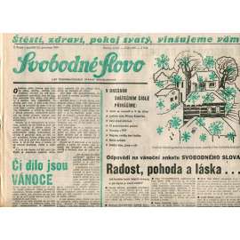 Svobodné slovo (23.12.1991) - noviny