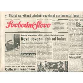Svobodné slovo (7.12.1991) - noviny