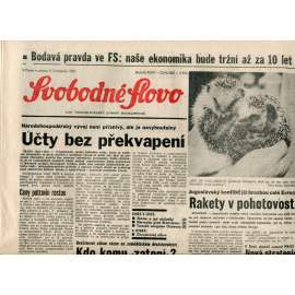 Svobodné slovo (9.11.1991) - noviny