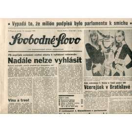 Svobodné slovo (14.11.1991) - noviny