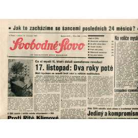 Svobodné slovo (16.11.1991) - noviny
