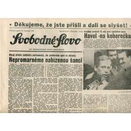 Svobodné slovo (22.11.1991) - noviny