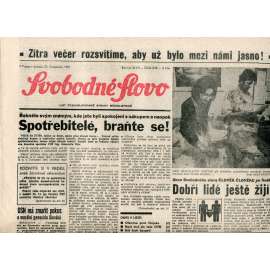 Svobodné slovo (23.11.1991) - noviny