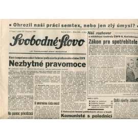 Svobodné slovo (29.11.1991) - noviny
