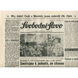 Svobodné slovo (29.10.1991) - noviny