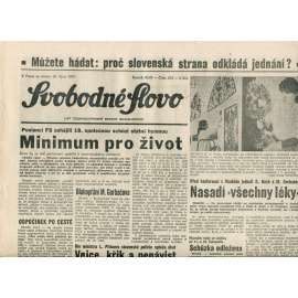 Svobodné slovo (30.10.1991) - noviny
