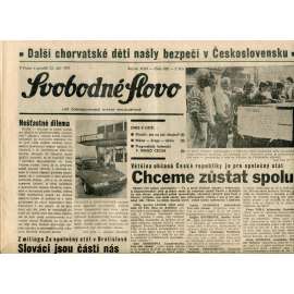Svobodné slovo (23.9.1991) - noviny