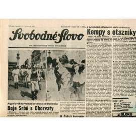 Svobodné slovo (22.7.1991) - noviny