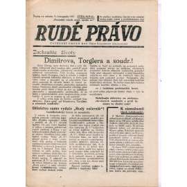 Rudé právo (15.11.1933) - 1. republika, staré noviny (ilegální vydání)