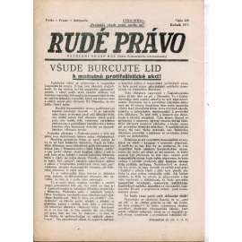 Rudé právo (listopad 1933) - 1. republika, staré noviny (ilegální vydání) Rudé právo (listopad 1933) - 1. republika, staré noviny (ilegální vydání)