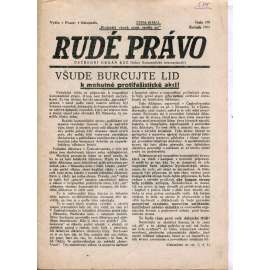 Rudé právo (listopad 1933) - 1. republika, staré noviny (ilegální vydání)