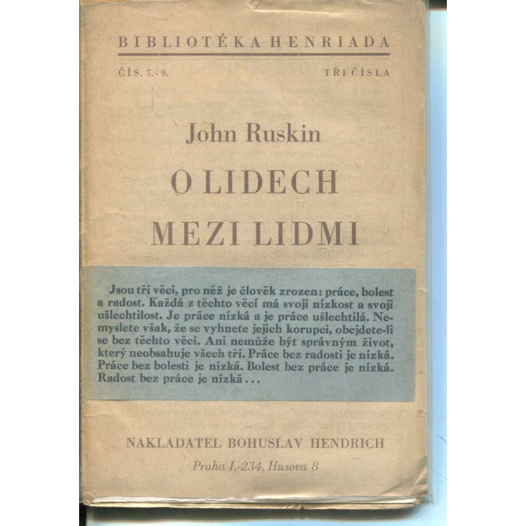 O lidech mezi lidmi (Bibliotéka Henriada)