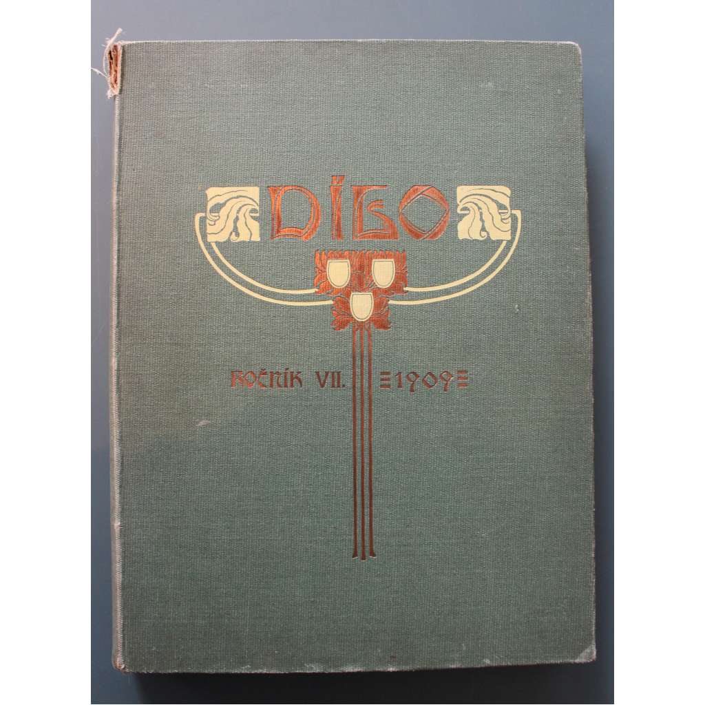 Dílo. Měsíčník věnovaný původní tvorbě české, hlavně dekorativní 1909, roč. VII. (časopis, malířství, sochařství, secese, mj. Ch. Baudelaire - O barvě; O. Wilde - Umění v moderním životě; Umění antické; ilustrace Fr. Bílek, Hynais, Mařák, Čapek)
