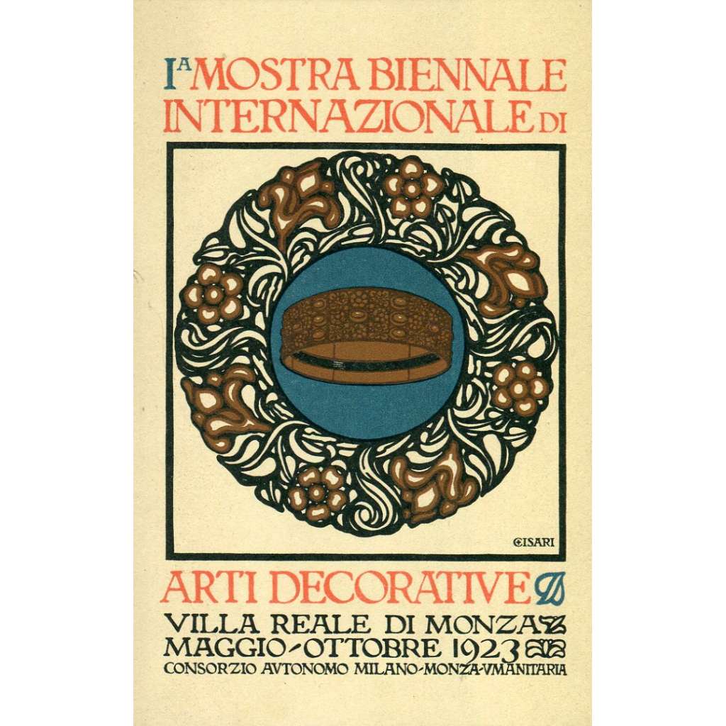 Mostra Biennale Internazionale Arti Decorative (Mezinárodní bienále dekorativního umění, pozvánka, výstava, Monza)