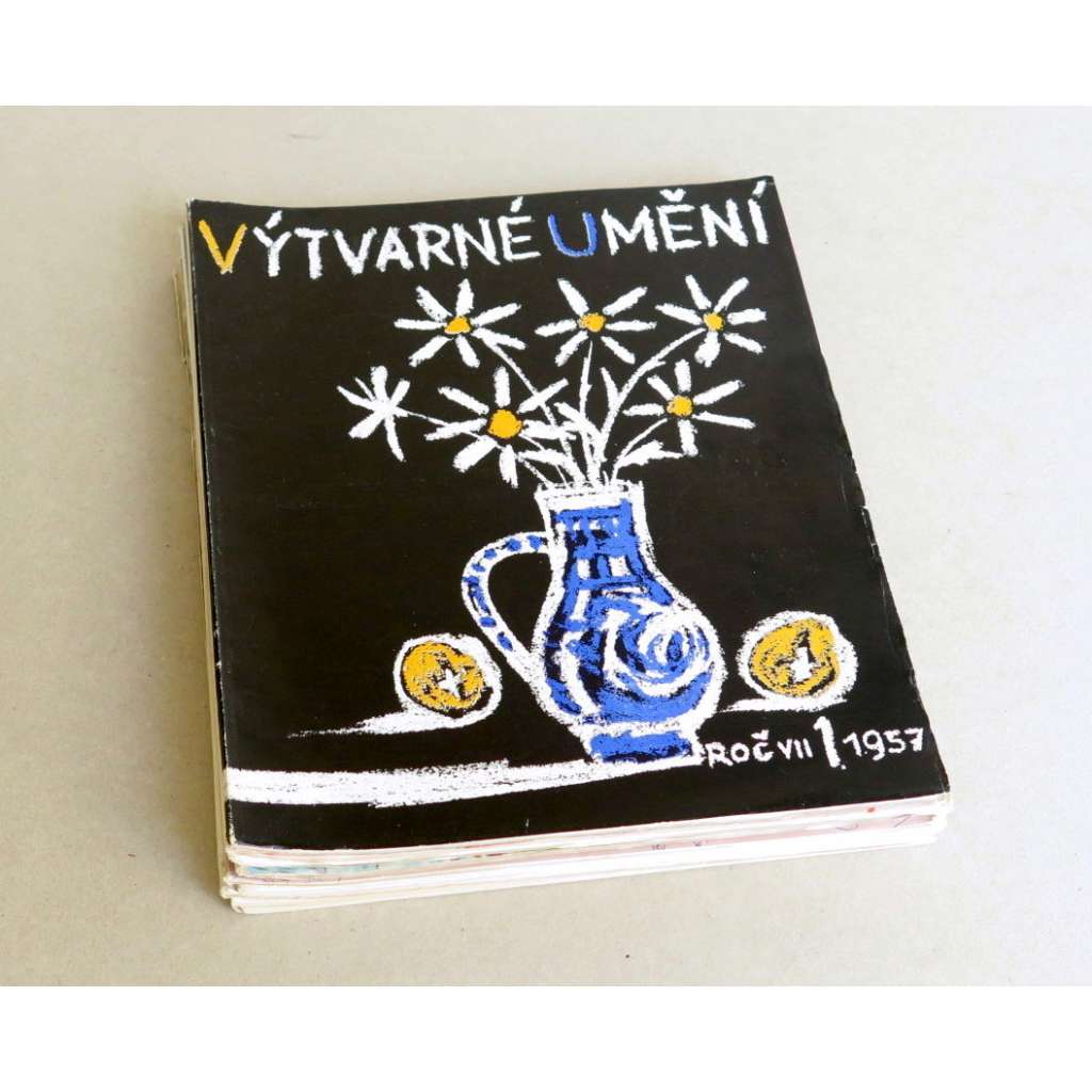 Výtvarné umění, roč. VII 1957 (časopis, umění, malířství, sochařství - litografie František Tichý)