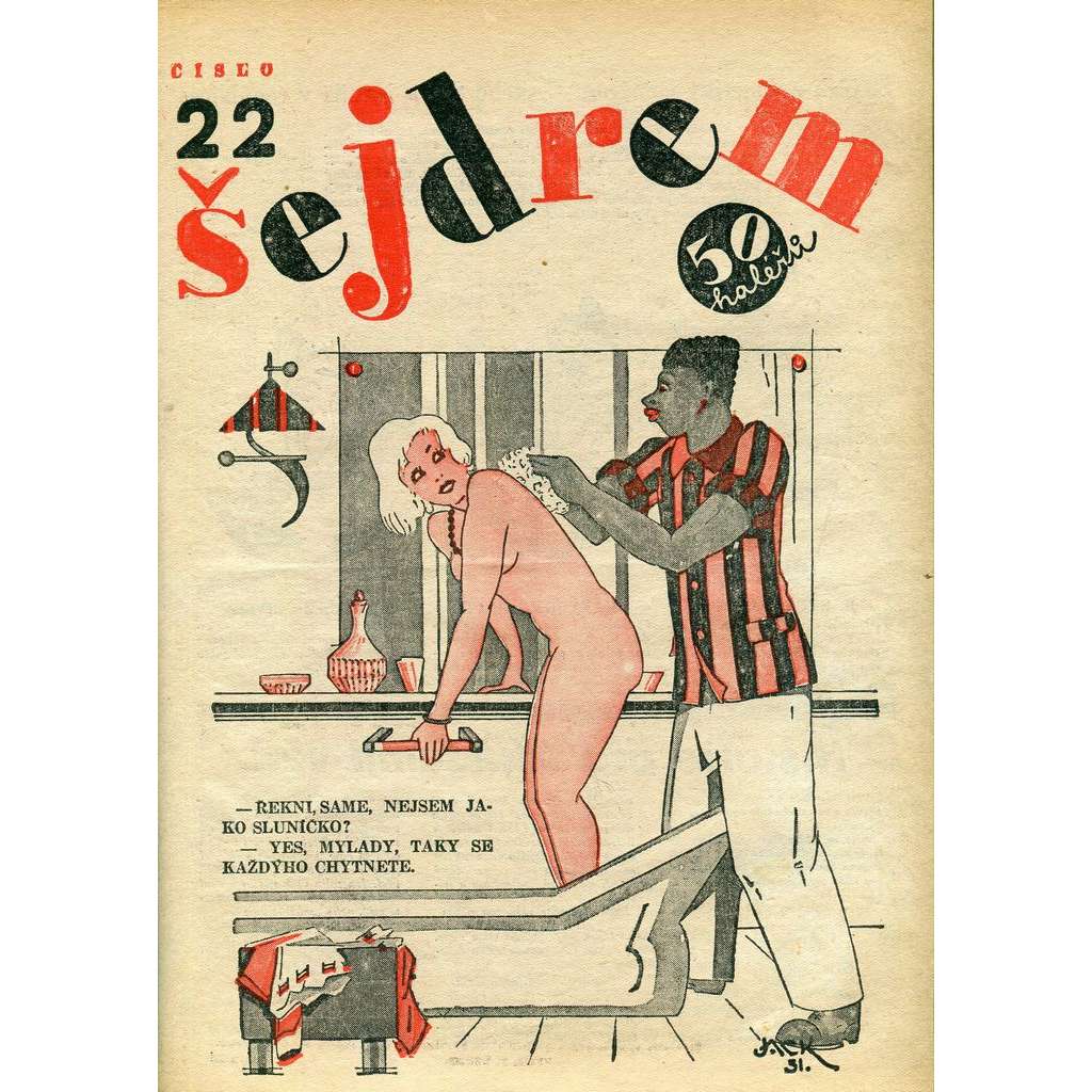 Šejdrem ročník 1931 (časopis, humor, satira, karikatura, první republika)