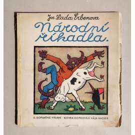 Erbenova národní říkadla [Josef Lada ilustroval - 25 x barevná zinkografie; pohádky]