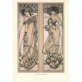 Figures decoratives 1905 Alfons Mucha reprodukce secese reklama Figures decoratives 1905 Alfons Mucha reprodukce secese reklama