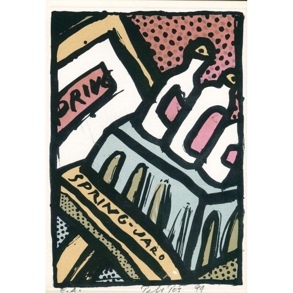 Jaro - Spring, litografie (Petr Poš)
