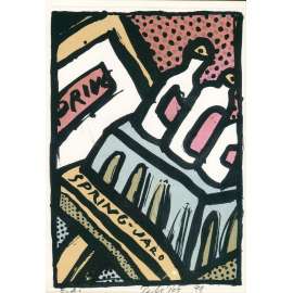 Jaro - Spring, litografie (Petr Poš)