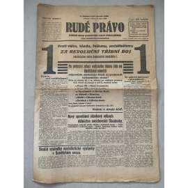 Rudé právo (15.10.1929) - 1. republika, staré noviny