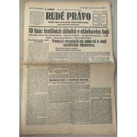 Rudé právo (10.2.1929) - 1. republika, staré noviny