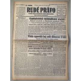 Rudé právo (16.2.1929) - 1. republika, staré noviny Rudé právo (16.2.1929) - 1. republika, staré noviny