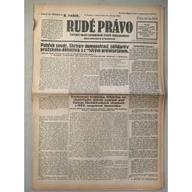 Rudé právo (19.2.1929) - 1. republika, staré noviny