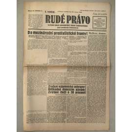 Rudé právo (22.2.1929) - 1. republika, staré noviny
