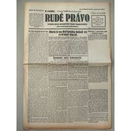 Rudé právo (24.2.1929) - 1. republika, staré noviny