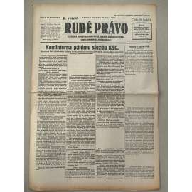 Rudé právo (26.2.1929) - 1. republika, staré noviny