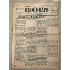 Rudé právo (26.2.1929) - 1. republika, staré noviny