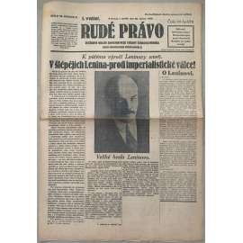 Rudé právo (20.1.1929) - 1. republika, staré noviny