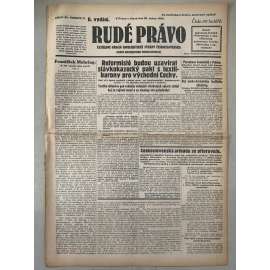 Rudé právo (29.1.1929) - 1. republika, staré noviny