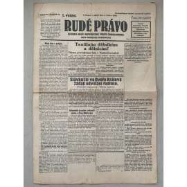 Rudé právo (1.2.1929) - 1. republika, staré noviny