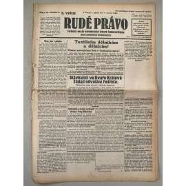 Rudé právo (1.2.1929) - 1. republika, staré noviny