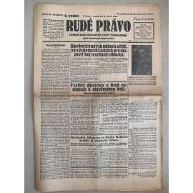 Rudé právo (3.2.1929) - 1. republika, staré noviny