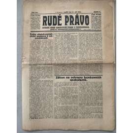 Rudé právo (21.9.1924) - 1. republika, staré noviny