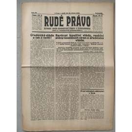 Rudé právo (21.3.1926) - 1. republika, staré noviny